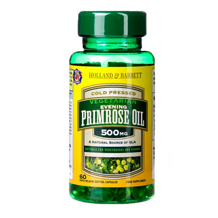 Holland & Barrett Evening Primrose Oil for Vegetarians 60 Capsules 500mg-1