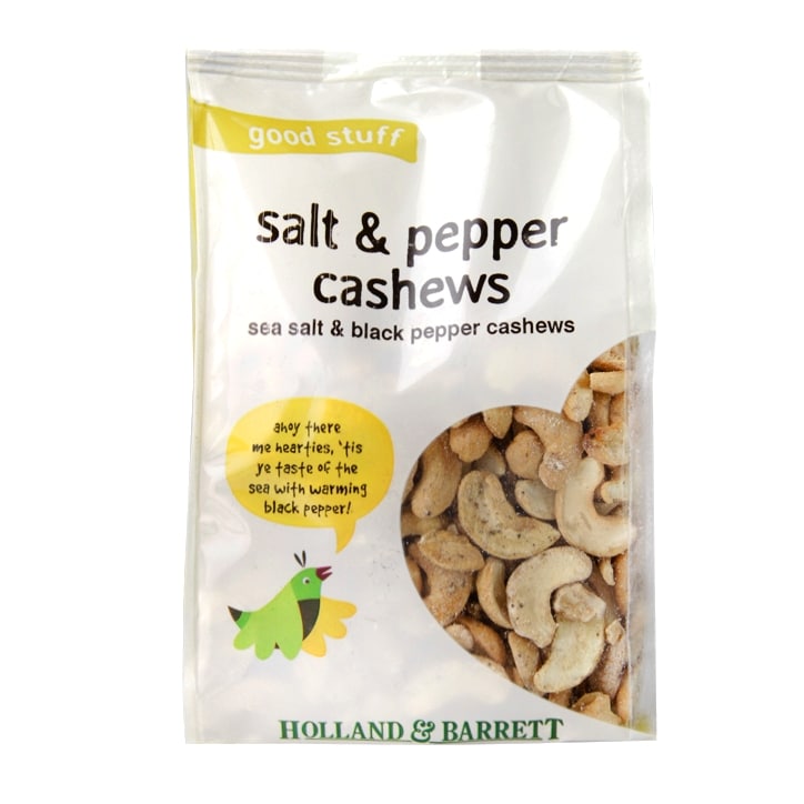 Holland & Barrett Salt & Pepper Cashew Nuts 100g image 1