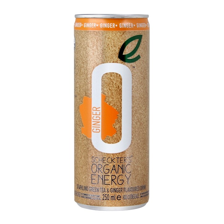 Scheckter's Organic Energy Green Tea & Ginger 250ml image 1