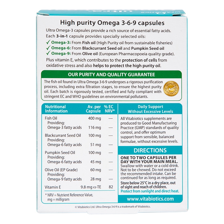 Vitabiotics Ultra Omega 369 Formula 60 Capsules-2