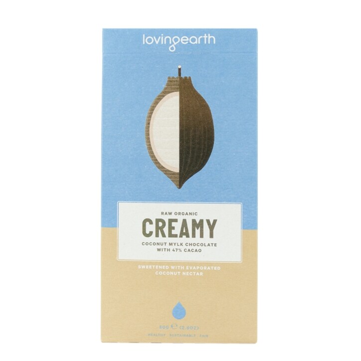 Loving Earth Organic Creamy Coconut Mylk Chocolate 80g image 1