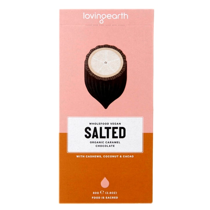 Loving Earth Organic Salted Caramel Chocolate 80g image 1