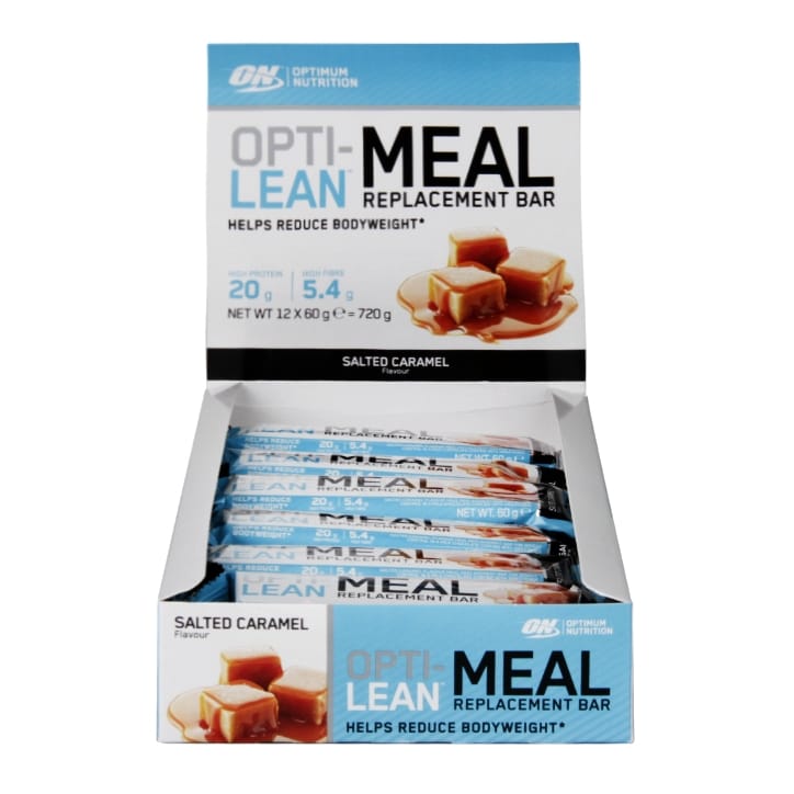 Optimum Nutrition Opti-Lean Meal Replacement Bar Salted Caramel 12 x 60g image 1