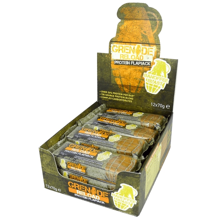 Grenade Reload Flapjack Banoffee Blast Box of 12 image 1