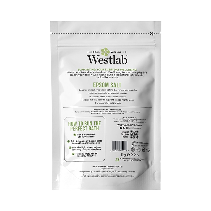 Westlab Epsom Bath Salt 1kg image 2