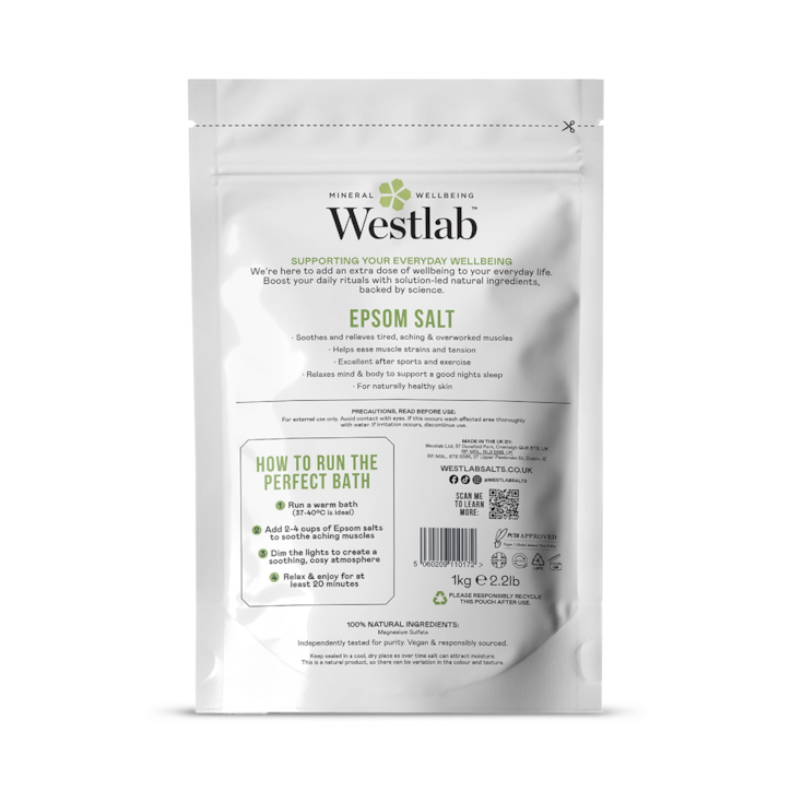 Westlab Epsom Bath Salt 1kg image 2