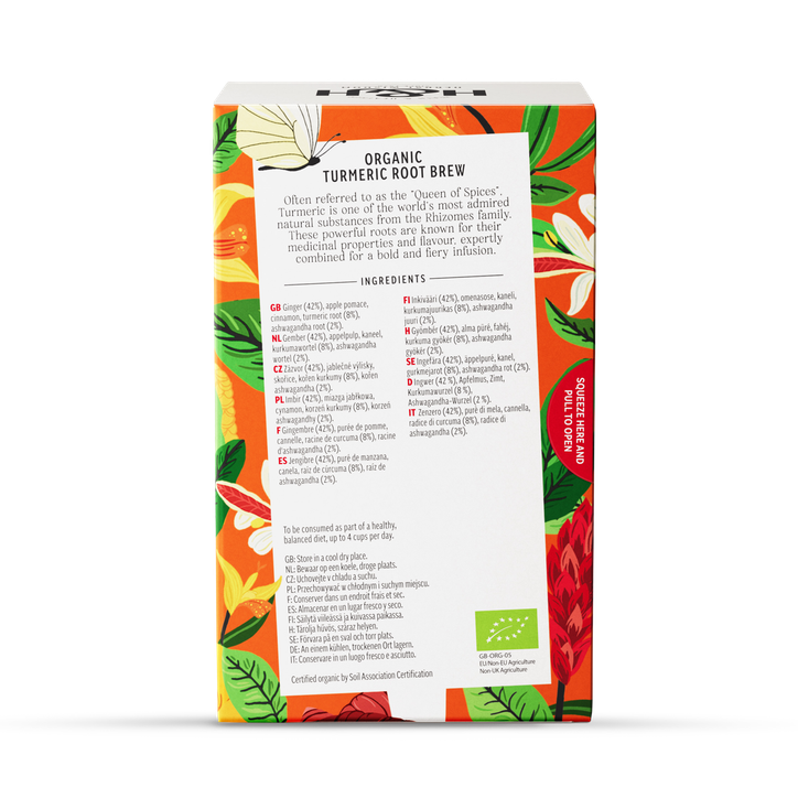 Heath & Heather Organic Turmeric Root Brew 20 Tea Bags image 2