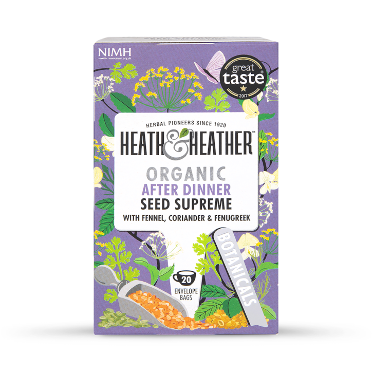 Heath & Heather Organic After Dinner Super Seeds 20 Tea Bags image 1