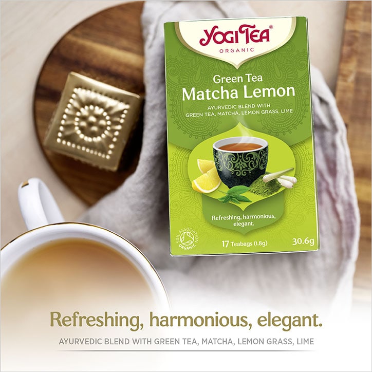 Yogi Tea Green Tea Matcha Lemon Organic 17 Tea Bags-2