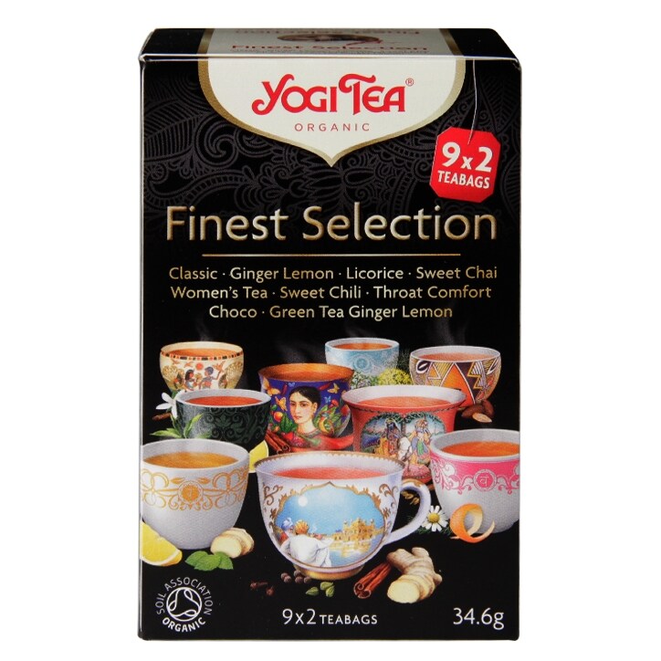 Yogi Tea Finest Selection Organic 9 x 2 Selection Tea Bags