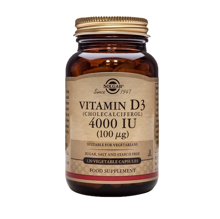 Solgar Vitamin D3 4000IU 120 Vegetable Capsules-1
