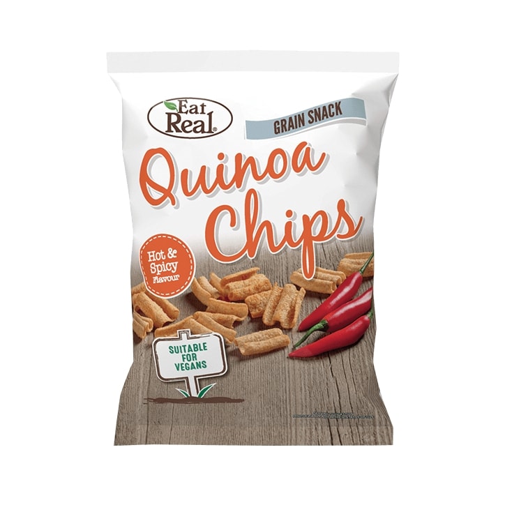 Eat Real Hot & Spicy Quinoa Chips 80g image 1