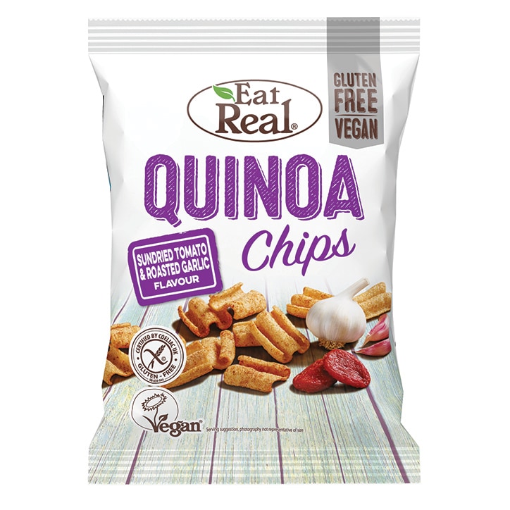 Eat Real Sundried Tomato & Roasted Garlic Quinoa Chips 80g image 1