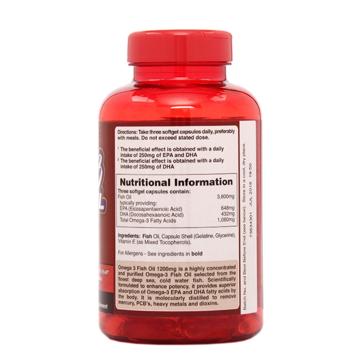Holland & Barrett Omega 3 Fish Oil 100 Capsules 1200mg image 2