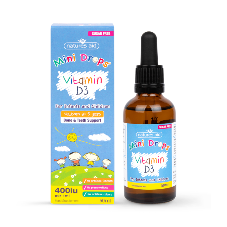 Natures Aid Vitamin D3 Drops for Children 50ml image 1