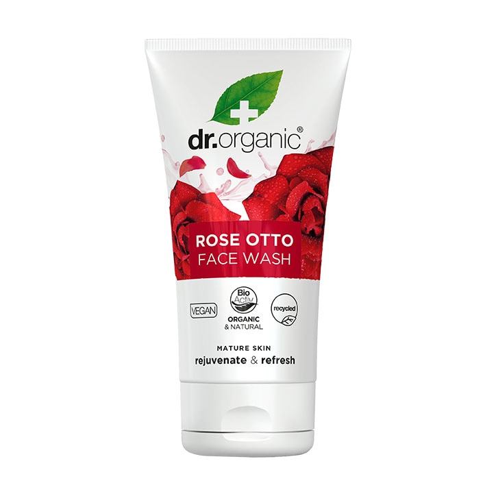 Dr Organic Rose Otto Creamy Face Wash 150ml-1