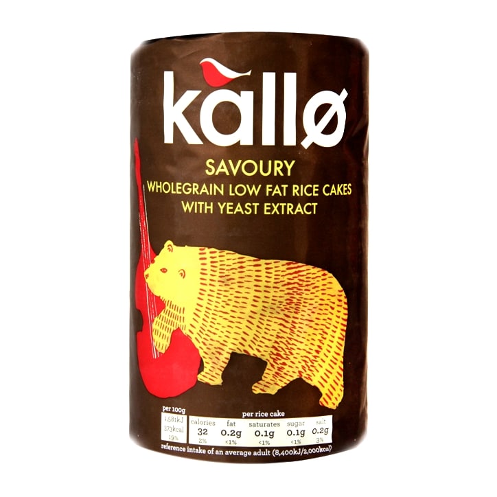 Kallo Organic Savoury Rice Cakes 110g image 1