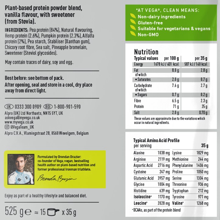 Vega Clean Protein Vanilla 525g image 3