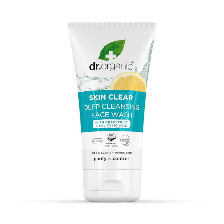 Dr Organic Skin Clear Deep Cleansing Face Wash 125ml image 1