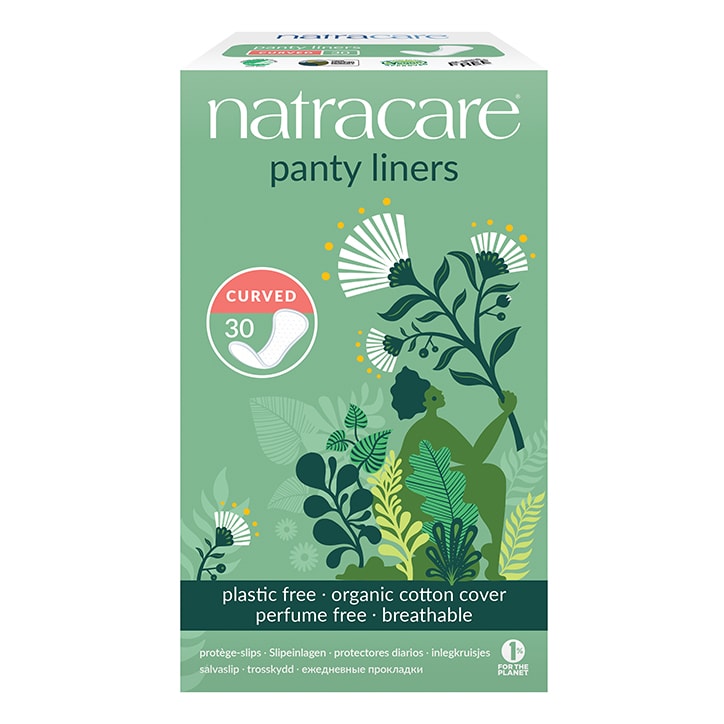 Natracare Natural Organic Panty Liners 30 Curved