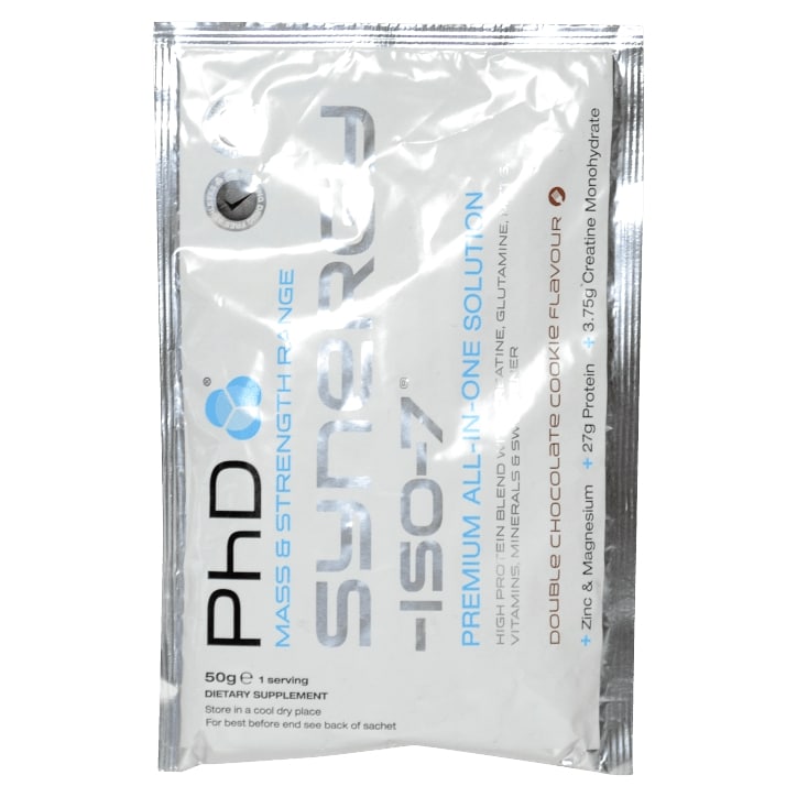 PhD Synergy ISO-7 Double Chocolate Powder 50g image 1