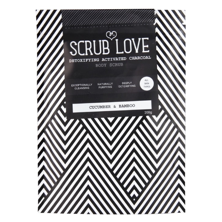 Scrub Love Cucumber and Bamboo Activated Charcoal Scrub 200g-1