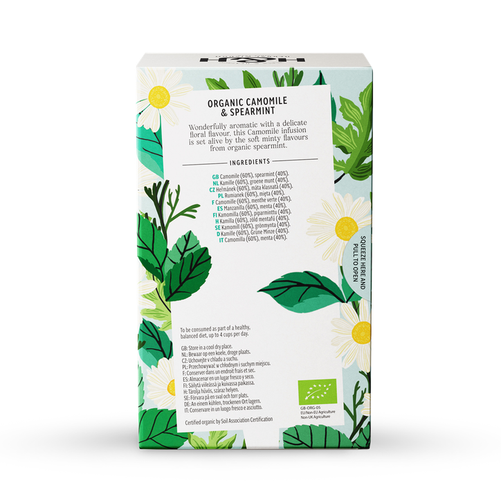 Heath & Heather Organic Camomile & Spearmint 20 Tea Bags image 2