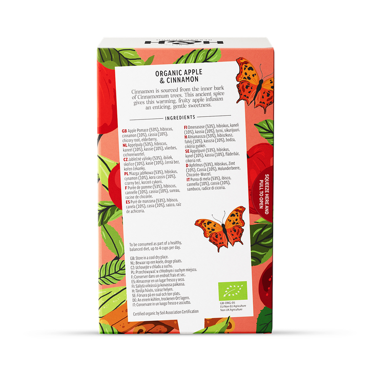 Heath & Heather Organic Apple & Cinnamon 20 Tea Bags image 2