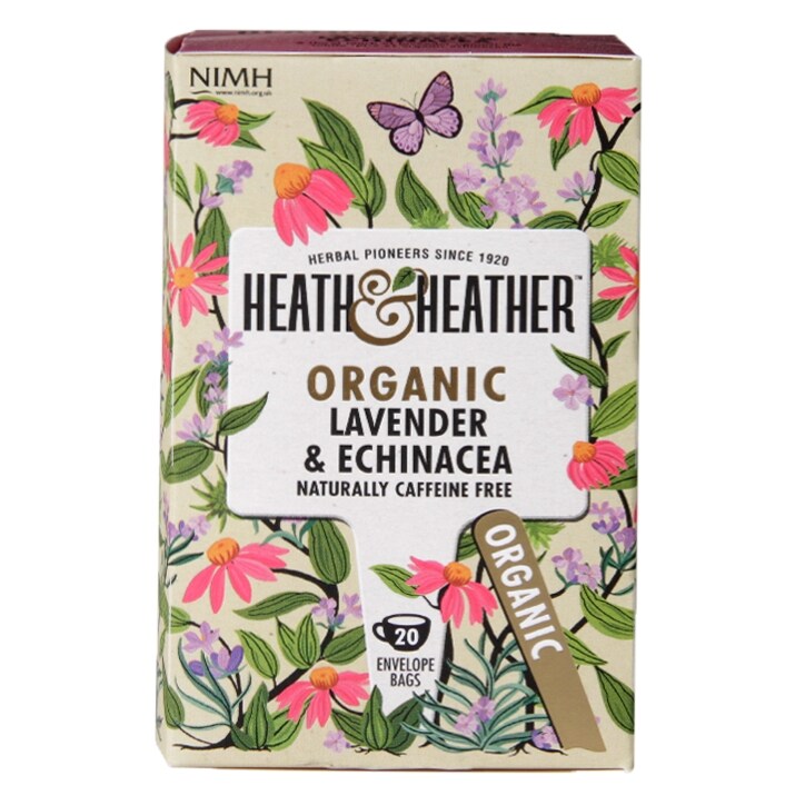 Heath & Heather Organic Lavender & Echinacea 20 Tea Bags