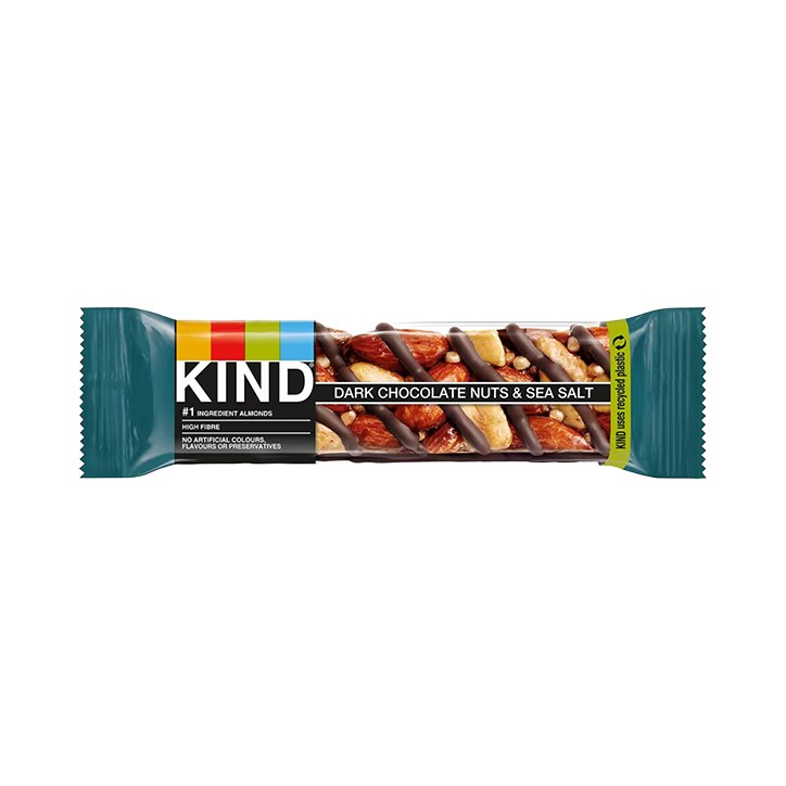 KIND Dark Chocolate Nuts & Sea Salt Bar | Holland & Barrett