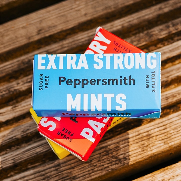 Peppersmith 100% Xylitol Strawberry Pastilles 15g image 3