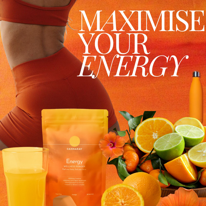 Cannaray Energy Wellness Powder Orange (30 Servings) 150g image 10