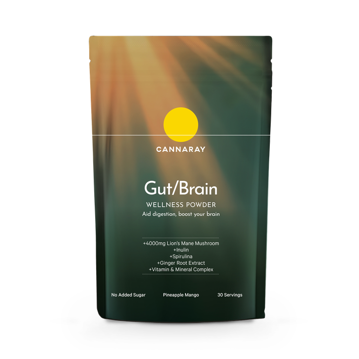 Cannaray Gut Brain Wellness Powder Pineapple & Mango (30 Servings) 150g image 1