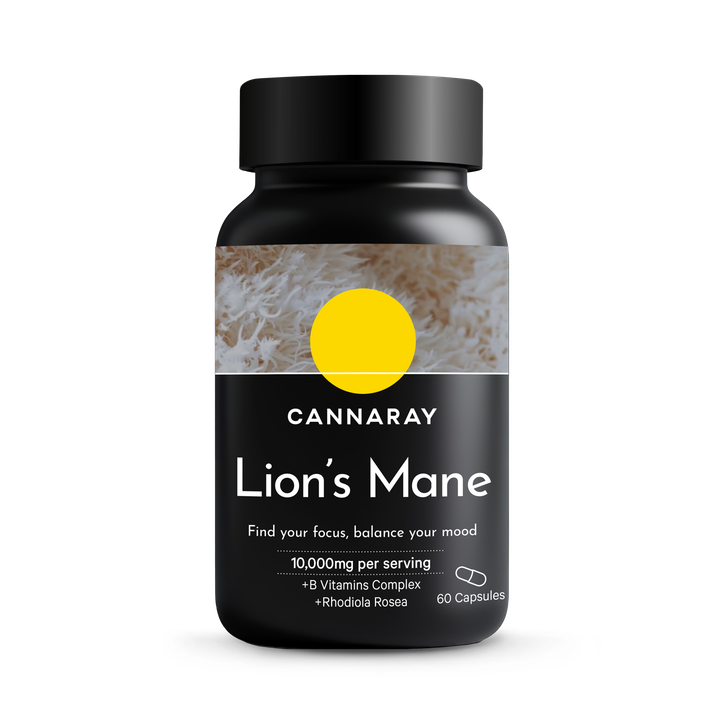 Cannaray Lion's Mane Capsules10,000mg 60 Capsules image 1