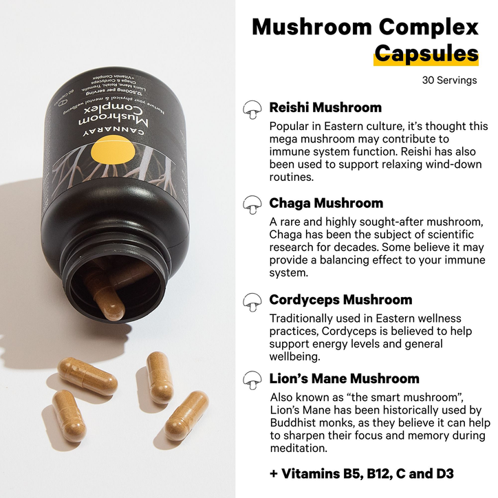 Herbal Treasure 4 In 1 Mushroom Complex Supplement