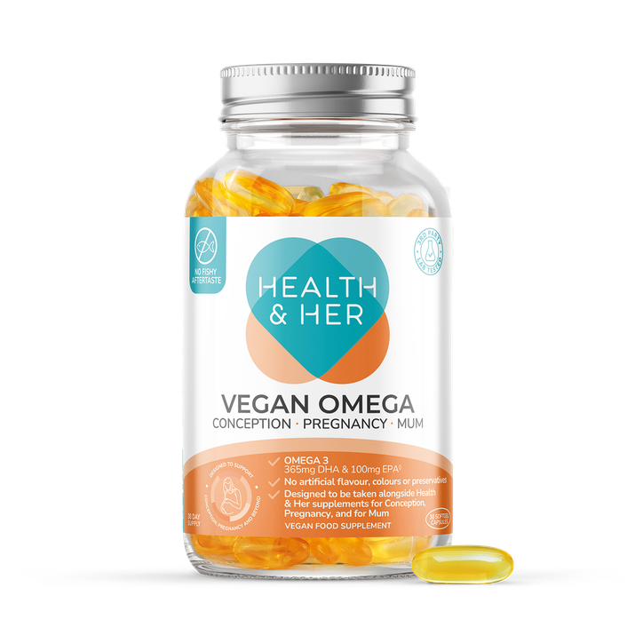 Women's Health & Her Maternal Vegan Omega Capsules - Pregnancy Support - 60 Capsules