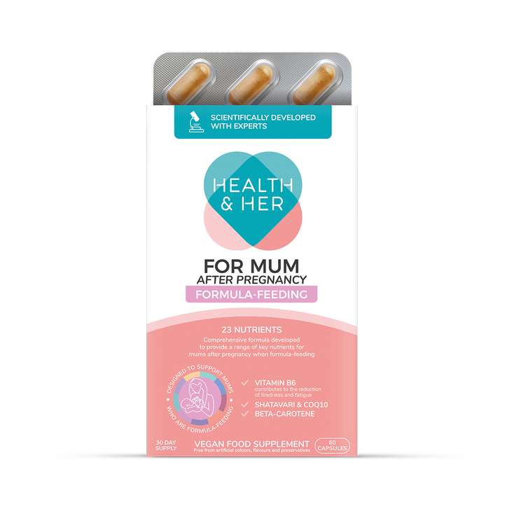 Health & Her For Mum After Pregnancy Formula-Feeding Multi-Nutrient Support 60 Capsules