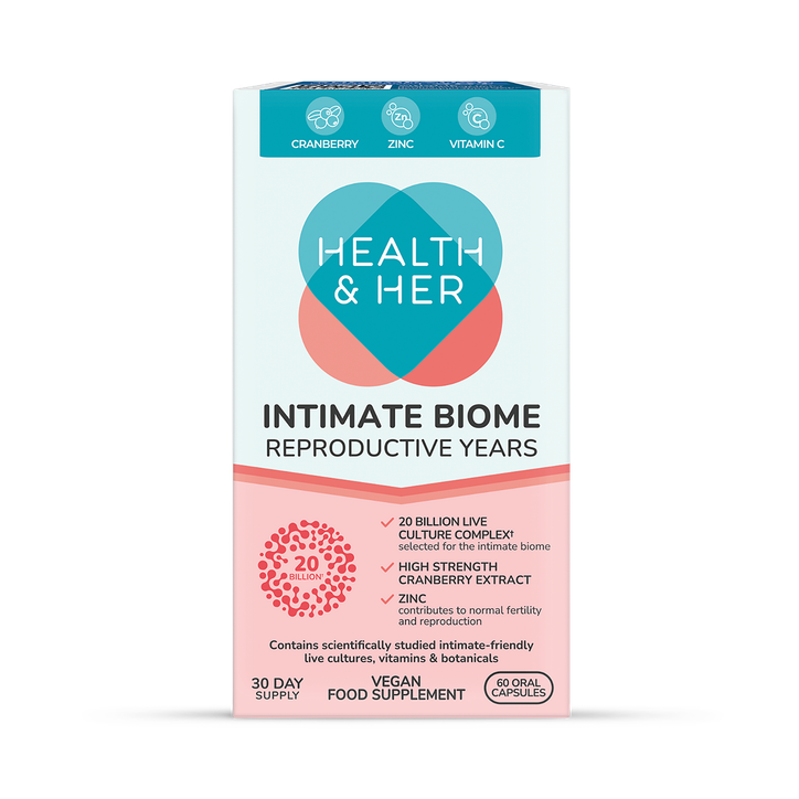 Women's Health & Her Intimate Biome Reproductive Years Capsules - Fertility Support - 60 Capsules