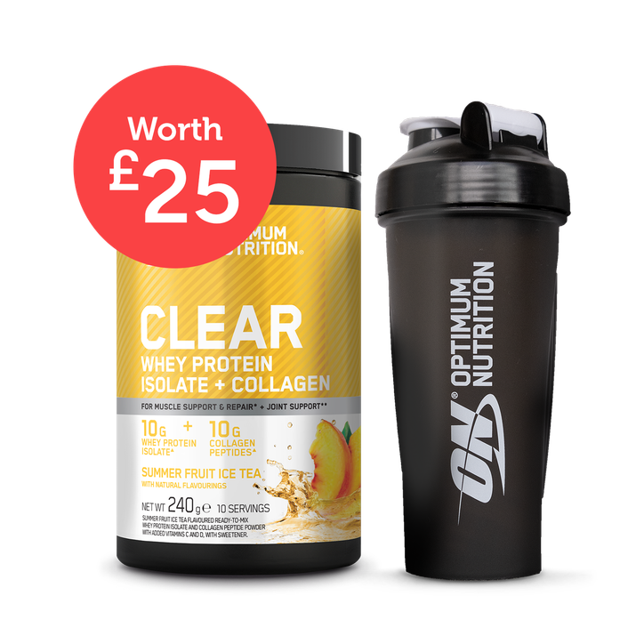 Optimum Nutrition Clear Whey Collagen Fruit Iced Tea Bundle