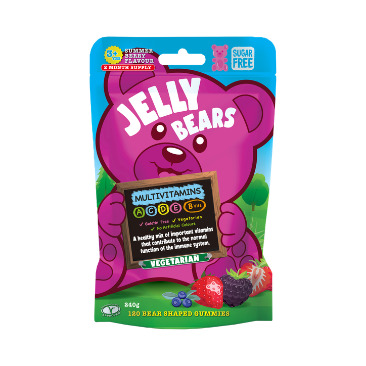 Jelly Bears Multivitamin Summer Berry 120 Gummies image 1