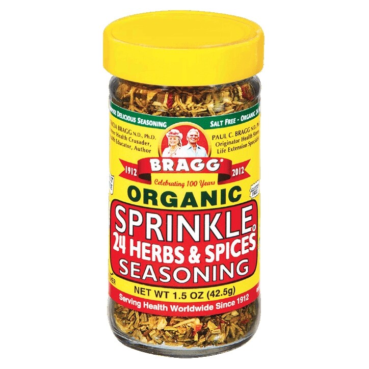 Bragg Sprinkle Herbs and Spices Seasoning, 1.5oz, 2 Pack