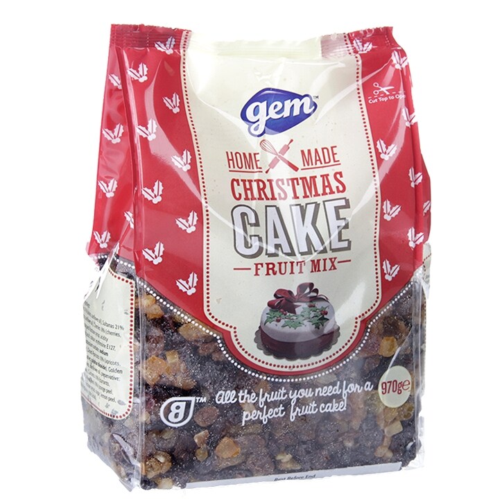 Gem Christmas Cake Fruit Pack Mix 970g image 1