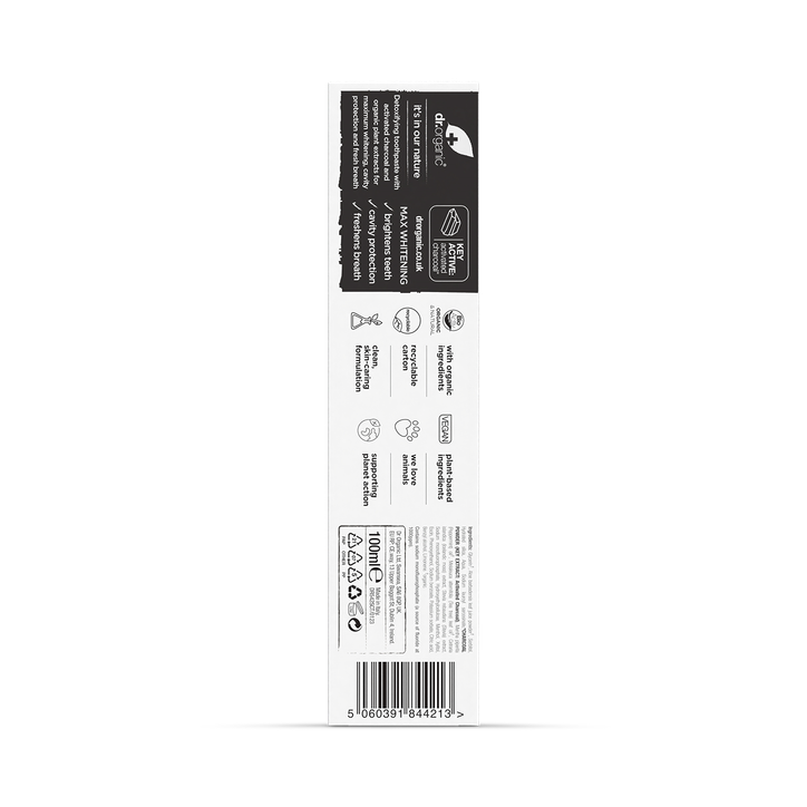 Dr Organic Charcoal Toothpaste 100ml image 6