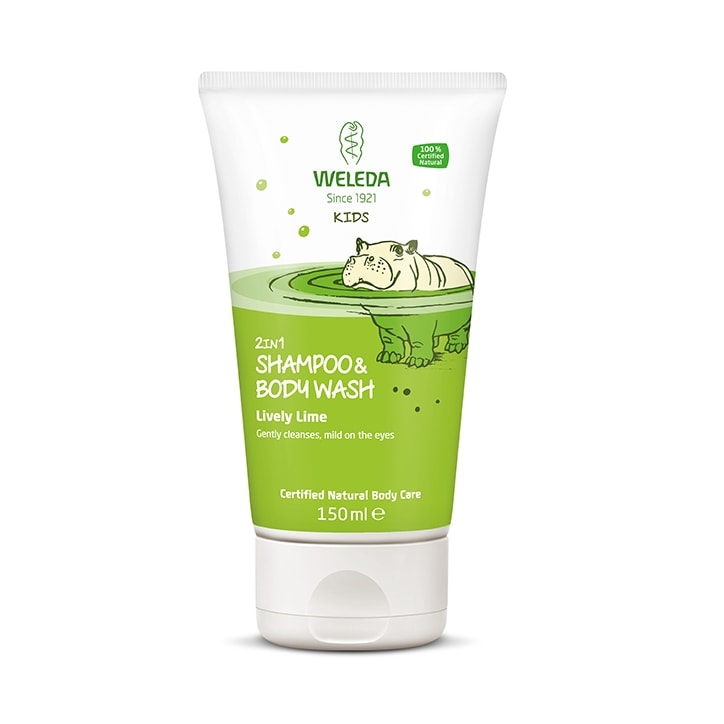 Weleda Kids 2 In 1 Shampoo & Body Wash Lively Lime 150ml image 1