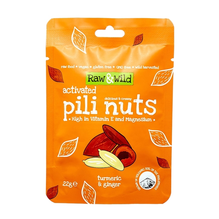 Raw & Wild Turmeric & Ginger Activated Pili Nuts 22g