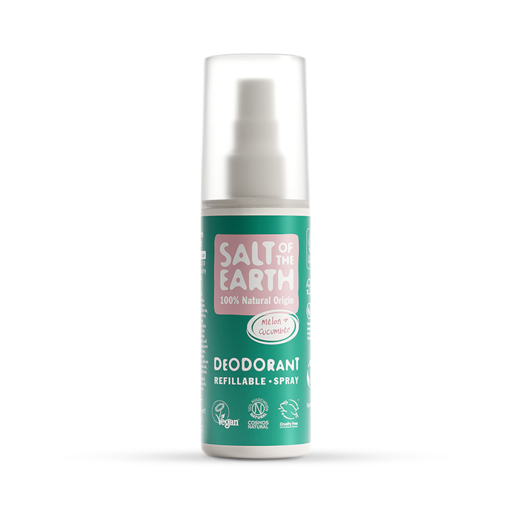 Salt of the Earth - Melon & Cucumber Natural Deodorant Refillable Spray 100ml image 1