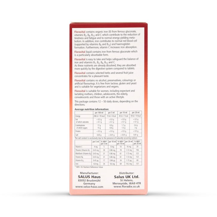 Floravital Herbal Iron and Vitamin Formula 250ml image 2