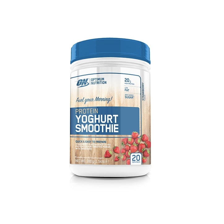 Optimum Nutrition Greek Yoghurt Protein Smoothie Strawberry 700g image 1