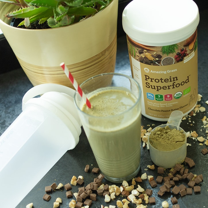 Amazing Grass Protein Superfood Chocolate Peanut Butter 430g image 2