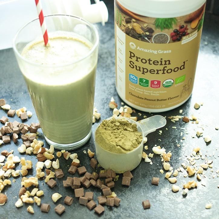 Amazing Grass Protein Superfood Chocolate Peanut Butter 430g image 3